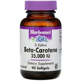 Витамин A Bluebonnet Nutrition Natural Beta-Carotene, 25,000 IU 90 Softgels