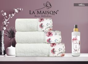 Подарунковий набір рушників La Maison, 3 шт. з ароматом Mell
