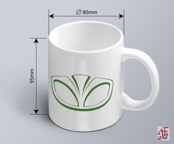 Чашка с принтом авто логотип  Daewoo  (02010102044) | Зображення 1