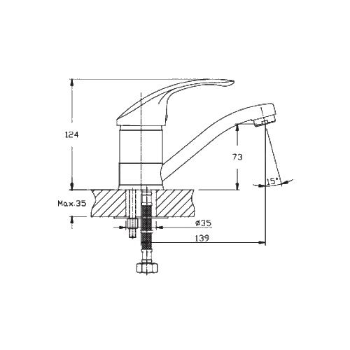 Змішувач для кухні Haiba MARS 004 HB0249 | Зображення 1