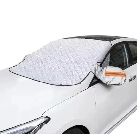 Накидка на лобове скло захист від снігу 150х70 см чохол для машини від сонця дощу зимовий тент | Зображення 3