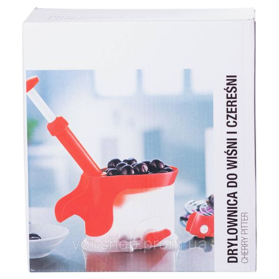 Видавлювач кісточок для вишні, черешні 20×12×25 (см) з контейнером, сепаратор, виймач вишневих кісточок HP-8-68 | Зображення 8