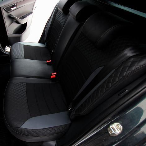 Чохли на сидіння з екошкіри та автотканини Geely Emgrand EC8 1 поколение 2010-2017 EMC-Elegant | Зображення 9