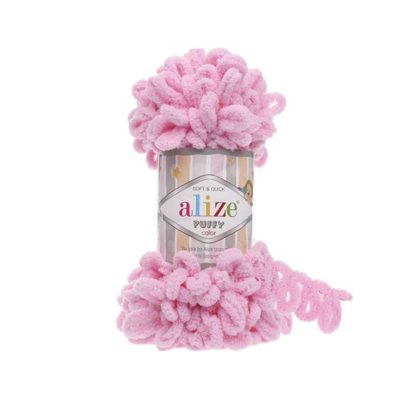 Пряжа Alize Puffy 185 алізе пуффі плюшева