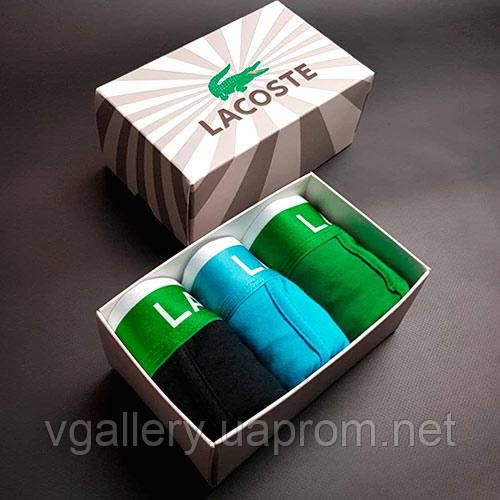 Пдарунковий комплект труси боксери  Lacoste Лакоста - ціна вказана поштучно | Зображення 2