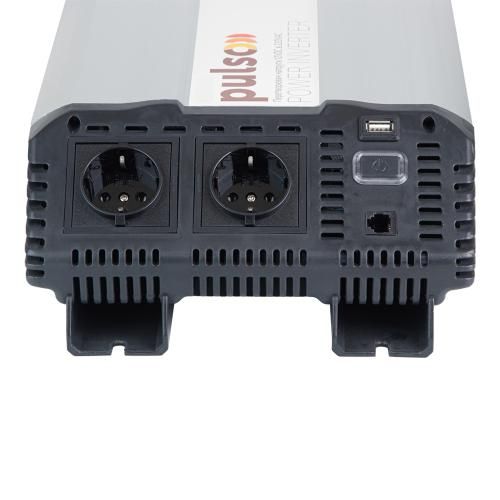 Перетворювач напруги PULSO/ISU-2000/12V-220V/2000W/LCD/USB-5VDC2.0A/син.хвиля/клеми | Зображення 6