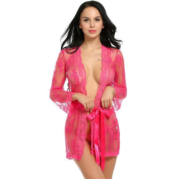 Халат Babydoll 42 Малиновий 4052-5 | Зображення 7