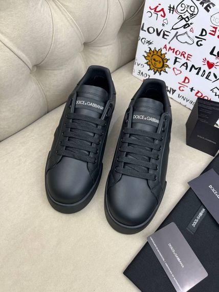 Кросівки Dolce Gabbana Portofino чорні ob402 | Зображення 1