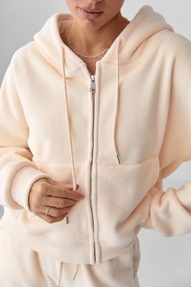 Спортивний костюм з двостороннього флісу - кремовий цвет, L/XL (є розміри) | Зображення 3