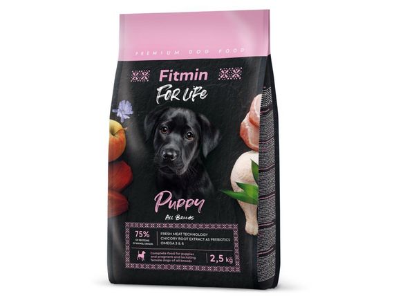 Fitmin dog For Life Puppy (для цуценят всіх порід собак), 2,5 кг | Зображення 1