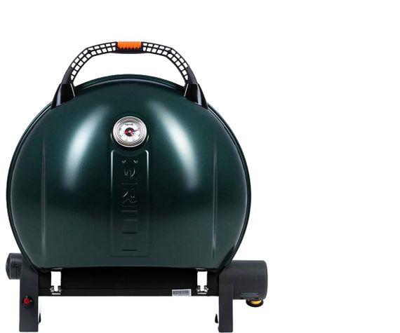 КОМПЛЕКТ Портативний переносний газовий гриль O-GRILL 900, зелений + шланг в подарунок! Код: 013371 | Зображення 1
