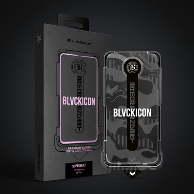 Стекло защитное Armorstandart Black Icon Supreme EZ iPhone 15 Pro (ARM79262) | Зображення 1