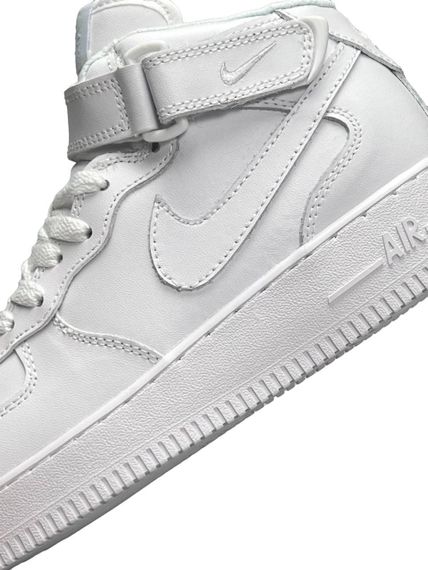 Кроссовки зимние Air Force 1 High All White Fur , Вьетнам 39 24.5 см | Зображення 6