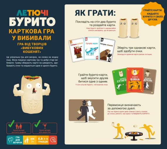 Настільна гра Летючі бурито (Throw Throw Burrito) | Зображення 3