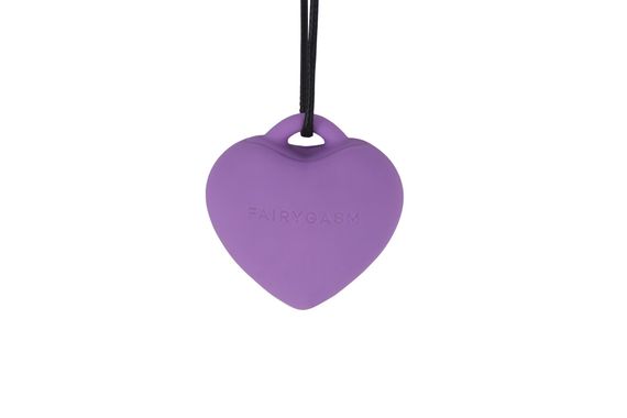 Мінівібратор «Сердечко» FairyGasm PleasureStone violet, 9 режимів, на шнурку | Зображення 3