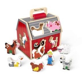 Развивающая игрушка Melissa&amp;Doug деревянный сортировочный сарай (MD30149)
