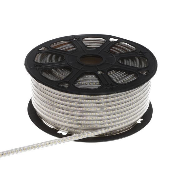 Светодиодная лента влагозащищенная теплый оттенок 220V 24W 2835 WW WHITE PCB IP65 1m (BY-028/120) | Зображення 3