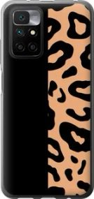Чехол на Xiaomi Redmi 10 Пятна леопарда из силикона FCh_089856
