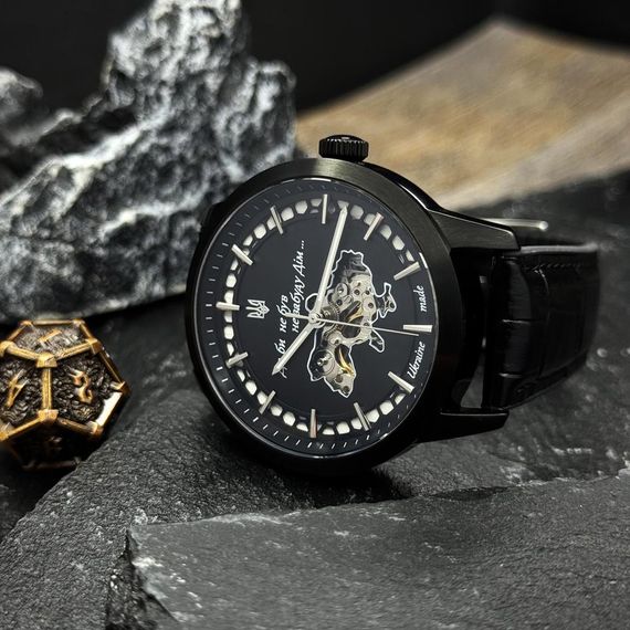 Годинник наручний Awarder 043-1 Де би не був All Black Leather Miyota | Зображення 1