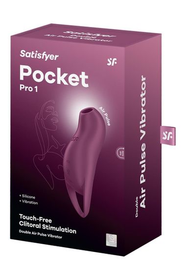 Кліторальний стимулятор із повітряними імпульсами Satisfyer Pocket Pro 1 фіолетовий sexstyle | Зображення 5