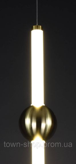 Люстра потолочная LED A249-900-ab-vl Латунь 100-220х10х10 см. | Зображення 3