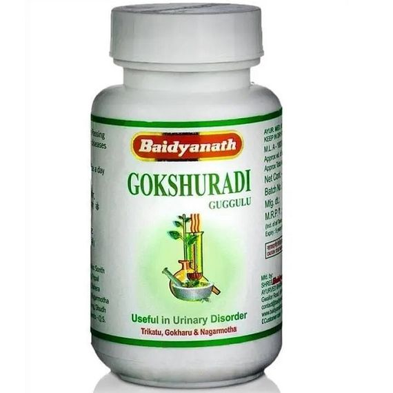 Урологический препарат Baidyanath Gokshuradi Guggulu 80 Tabs