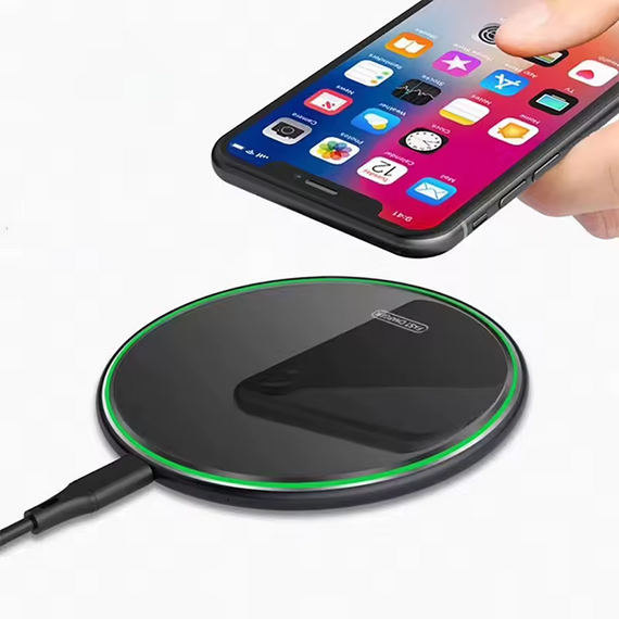 Бездротова зарядка 15 W Type-C ультратонка для iPhone 14 12 Xiaomi Samsung | Зображення 1