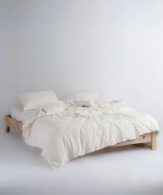 Постільна білизна Limasso Stonewashed 200 х 220 см Encorte Snow White