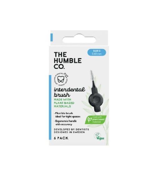 Браш інтердентальний Humble (PBID89003) з кукурудзяного крохмалю, розмір 3, блакитний, 6 шт.