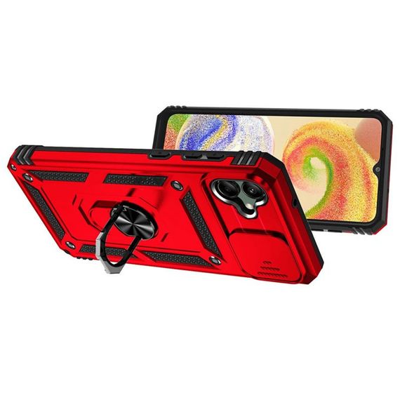 Ударостійкий чохол Camshield Serge Ring для Samsung Galaxy A04e, Червоний | Зображення 1