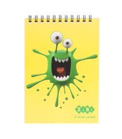 Блокнот на пружині зверху SMUDGES, А-6, 40 аркушів KIDS Line ZB.12154 Zibi (4823078968265) Жовтий