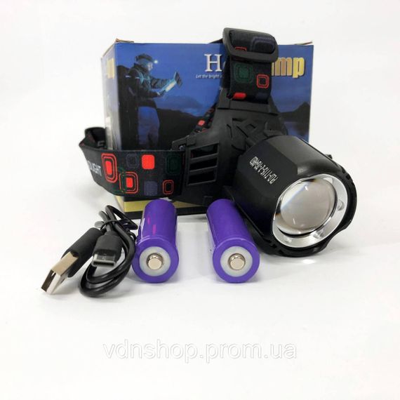 Ліхтар на лоб потужний PLD-T115-2PM10-TG (white+red), Світлодіодний ліхтар на лоб NZ-39 | Зображення 5