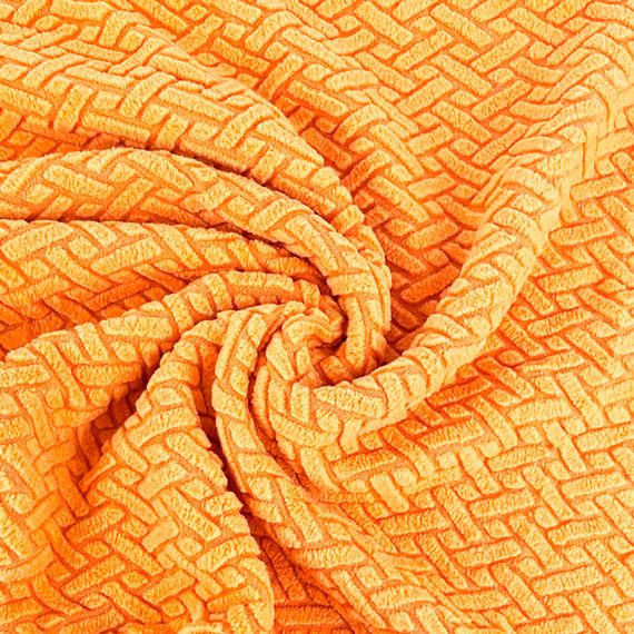 Чохол на диван двомісний (2-х місний) універсальний флісовий Love You Corn Fleece голд (81150) | Зображення 2