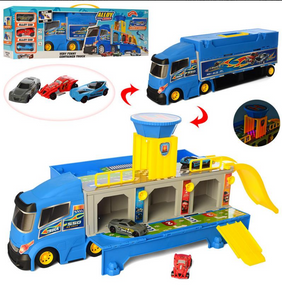 Игрушечный Грузовик-паркинг "Гонка" HW-118, 3 машинки