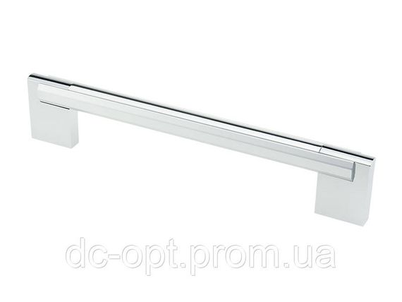 Ручка D-450/128 G2/G6 Хром / Хром Матовий (Алюміній) ДС ОптимаЛайн