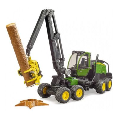 Спецтехника Bruder Харвестер John Deere 1270G с 1 бревном (02135) | Зображення 1