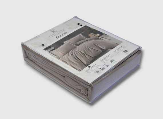 Комплект постельного белья First Choice Flanel 160×220 см Soprano Mink | Зображення 1