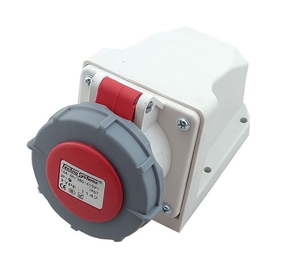Розетка 1142 стаціонарна 3Р+РЕ 16А 380В IP67 Ny95502047