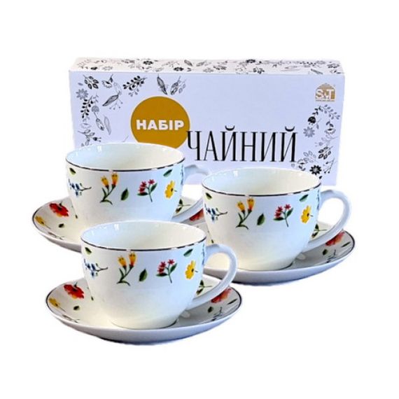 Сервіз чайний «Арт» дизайнерський на 12 предметів (240 мл)