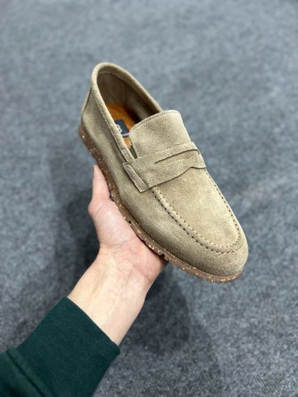 Замшевые мужские лоферы Luciano Bellini Бежевый 41 размер | Зображення 1