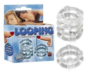 Эрекцонные кольца "Манжета из соединненых колец" Sex Aura