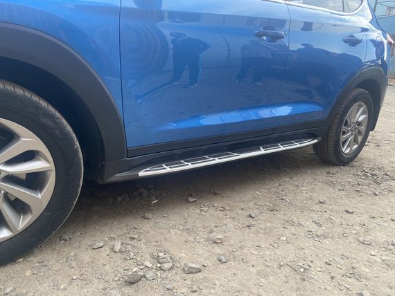 Боковые пороги Оригинальный дизайн V1 (2шт) для Hyundai Tucson TL 2016-2021 гг | Зображення 2