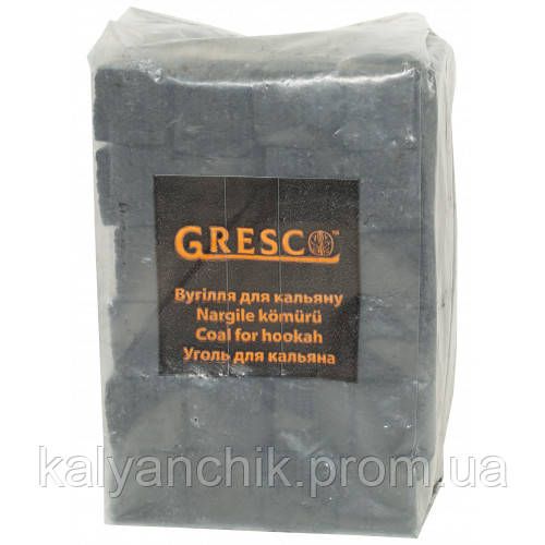 Вугілля горіхове для кальян Gresco 1 кг. без паковання