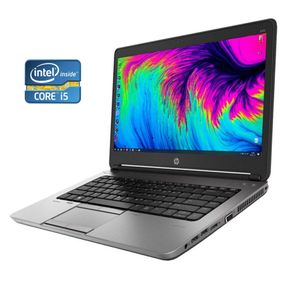 Ноутбук HP ProBook 640 G1 / 14" (1600x900) TN / Intel Core i5-4200M (2 (4) ядра по 2.5 - 3.1 GHz) / 8 GB DDR3 / 128 GB SSD / Intel HD Graphic 4600 / WebCam / DVD-ROM / Win 10 Pro б/в