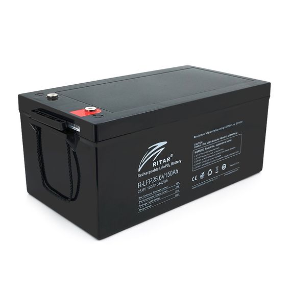 Аккумуляторная батарея Ritar LiFePO4 25.6V 150A h BMS100A@8S (522 х 240 х 219)