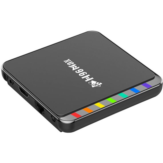 TV Медіаплеєр H96 MAX W2 4/32Gb/ Amlogic S905W2/ Android 11/ WiFi 2.4G+5G/BT:5.0/ LAN:100M/ чорний | Зображення 4