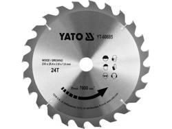 Диск пиляльний победітовий по дереву 235x25,4мм 24 зуби YATO YT-60685