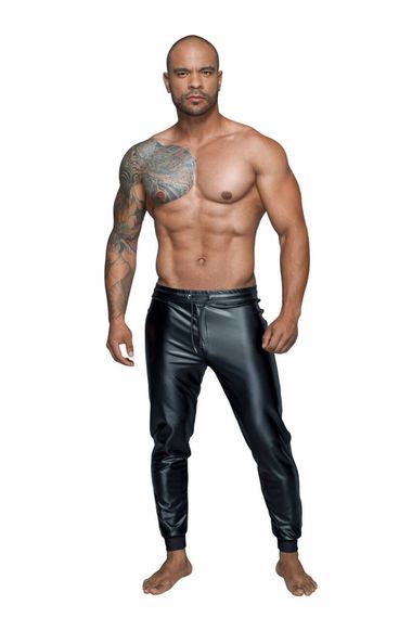 Мужские треггинсы Noir Handmade H063 Powerwetlook treggings, M, мокрый эффект | Зображення 3
