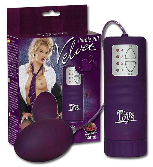 Виброяйцо Velvet фиолетовое sexstyle | Зображення 2