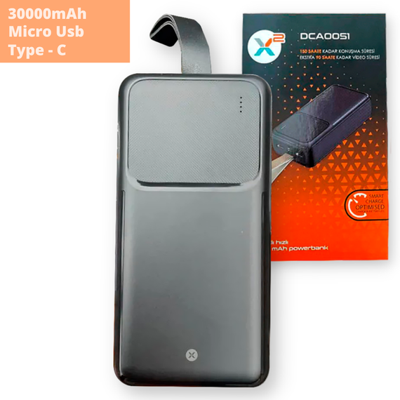 Зовнішній портативний акумулятор Power Bank DEXIM DCA0051 30000mAh чорний (DCA0051_1560) | Зображення 1